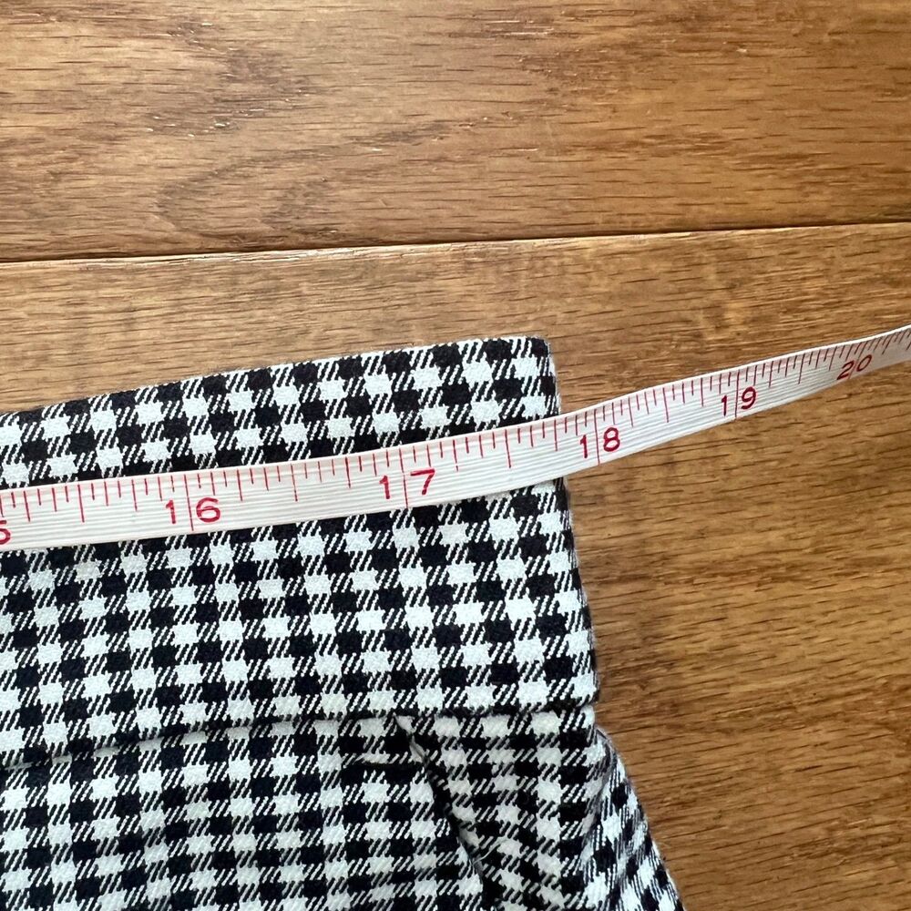 NWT Loft The Riviera Slim Pants Size 12 Curvy Black/White Houndstooth - Picture 9 of 12